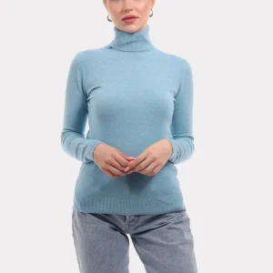 Basic Rollkragenpullover aus Feinstrick