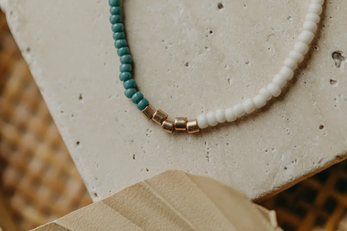 NAXOS - feines Glasperlenarmband 001 – Bild 6