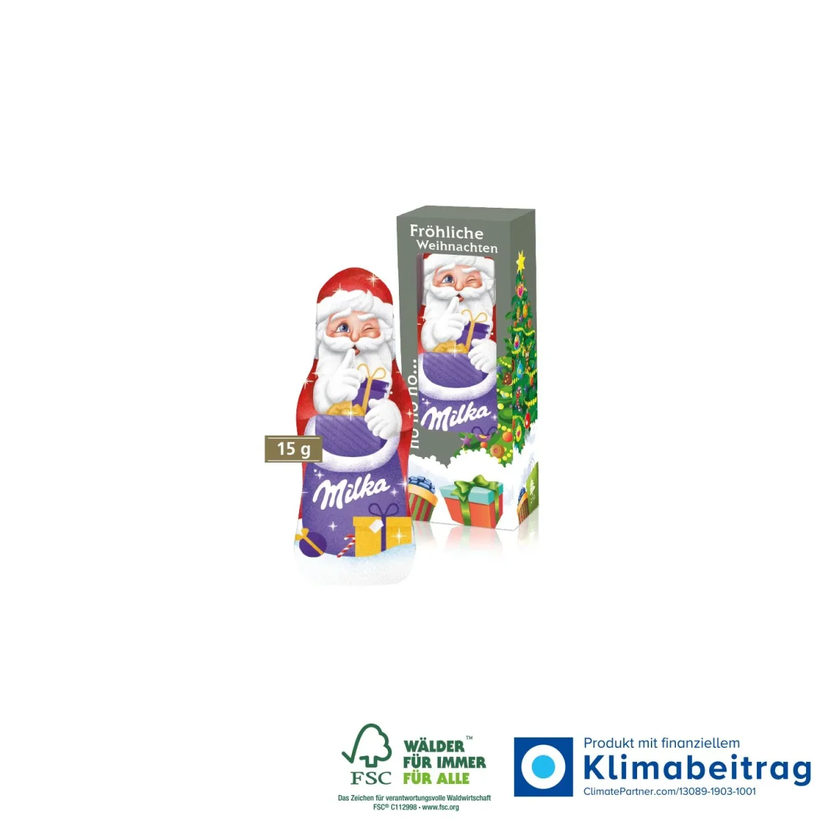 Milka Weihnachtsmann, 15 g – Bild 2