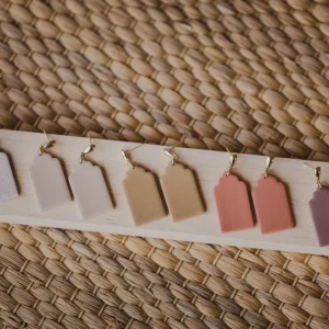 MAURA - Bogen Ohrringe aus Polymer Ton - Marokko Kollektion