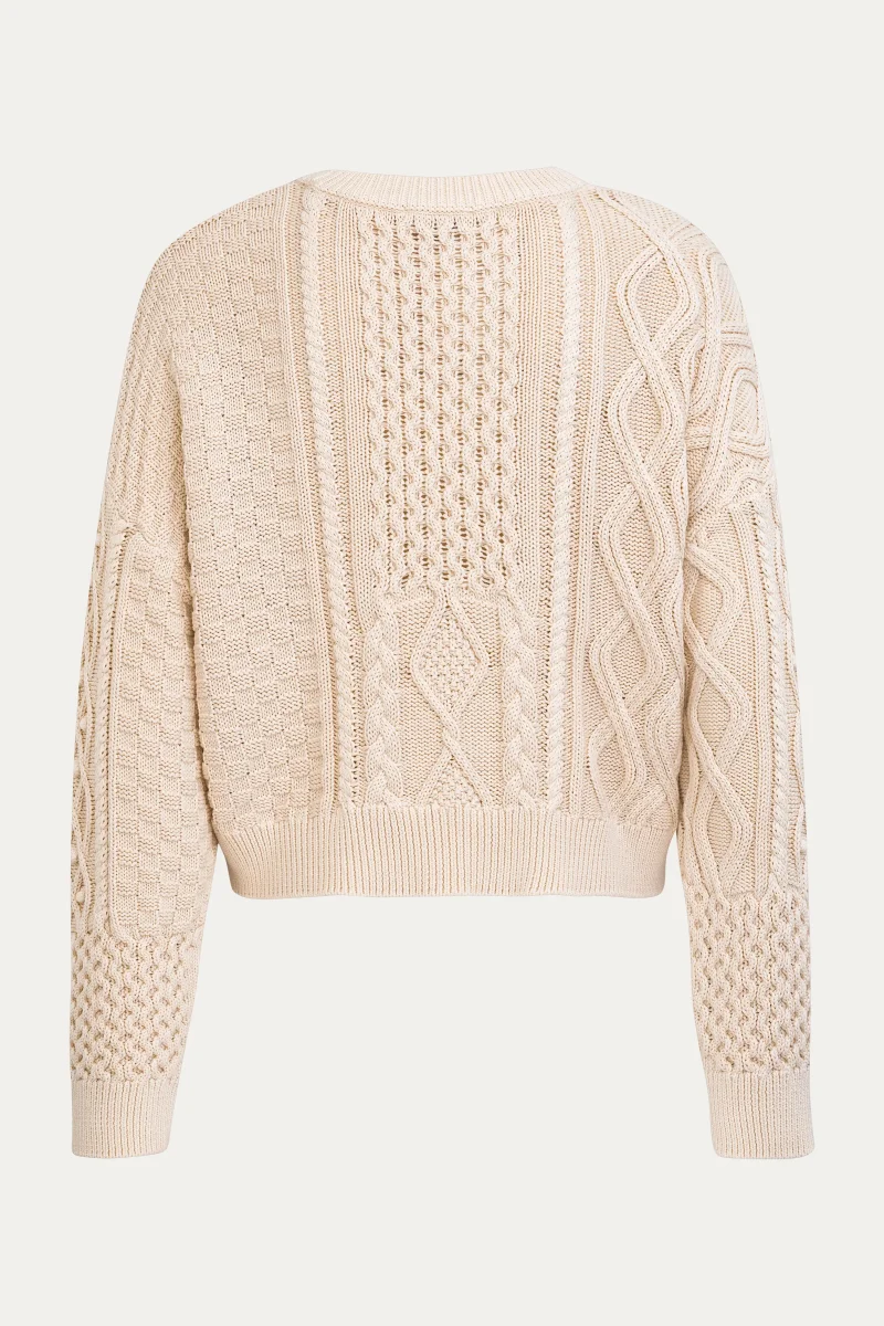 Patchworkpullover aus Baumwolle – Bild 4
