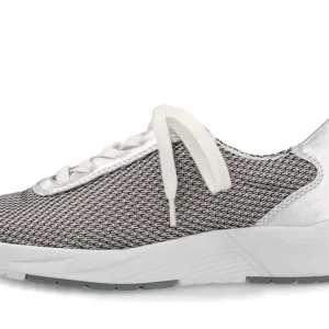 Siggi – schwarz/weiss./silber – Schnürschuh – S6015