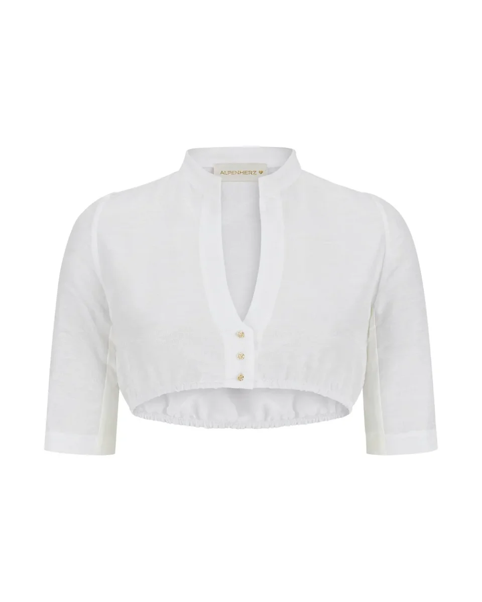 Bluse Charlotte Jaquard halbarm