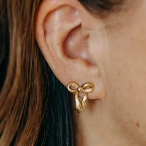 Bow Knot – lange Schleifen Ohrstecker