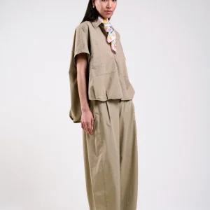 Oversized Popelinebluse