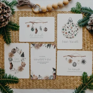 Postkarten Set 11: Weihnachtspostkarten Set (5 Stück)