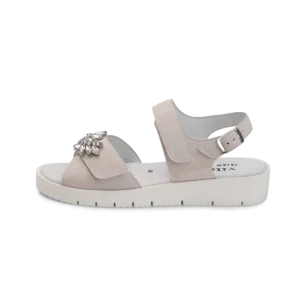 auffallende Sandale Veloursleder